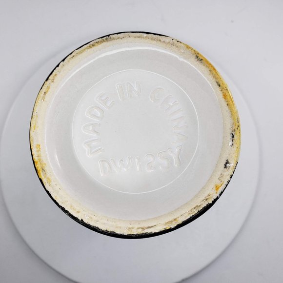 Vintage DW125Y Parrot Macaw Tiki Mug Vase Glass Hawaiian Yellow - Picture 6 of 6